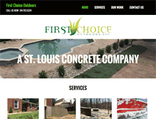 Tablet Screenshot of firstchoiceoutdoors.com